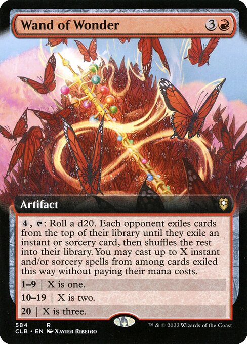 Wand of Wonder (Extended Art) - Commander Legends: Battle for Baldur's Gate #584