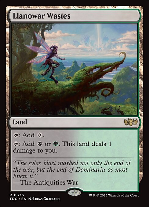 Llanowar Wastes - Tarkir: Dragonstorm Commander #376