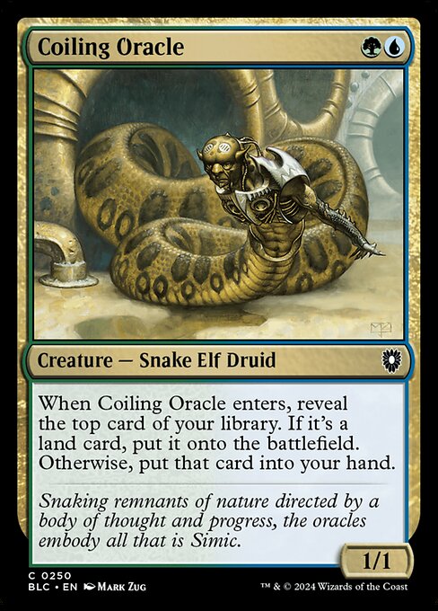 Coiling Oracle - Bloomburrow Commander #250