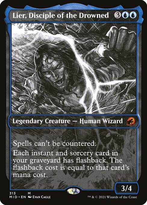 Lier, Disciple of the Drowned (Showcase) - Innistrad: Midnight Hunt #313