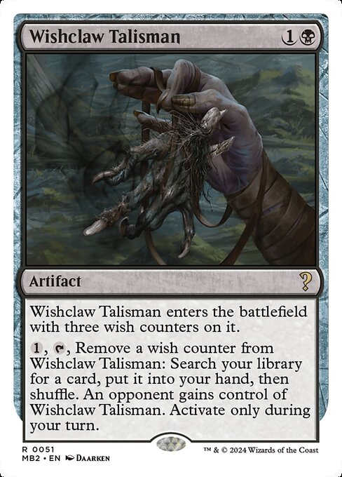 Wishclaw Talisman (White Border) - Mystery Booster 2 #51