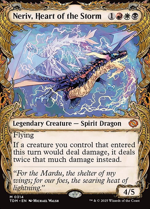 Neriv, Heart of the Storm (Showcase) - Tarkir: Dragonstorm #314
