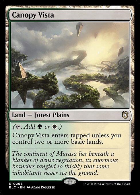 Canopy Vista - Bloomburrow Commander #296