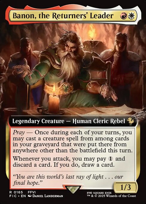 Banon, the Returners' Leader (Extended Art) - Final Fantasy Commander #165