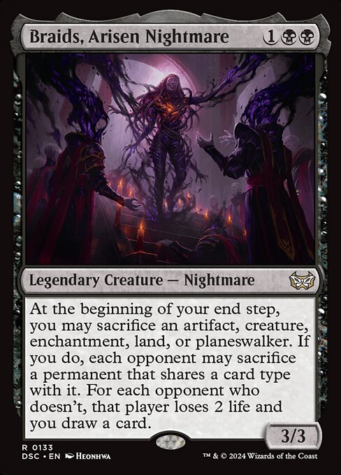 Braids, Arisen Nightmare - Duskmourn: House of Horror Commander #133