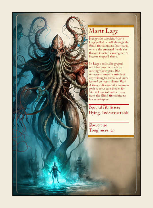 Marit Lage token - custom Monster Profile art design for tabletop gaming