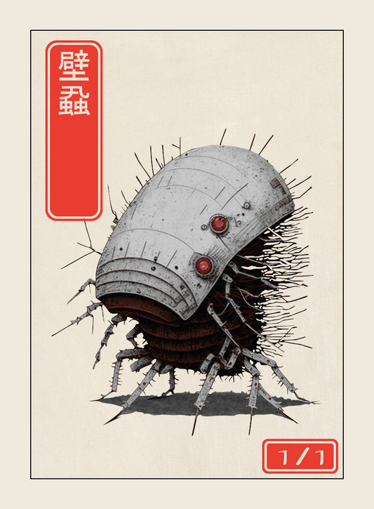 Phyrexian Mite token - custom Japanese art design for tabletop gaming