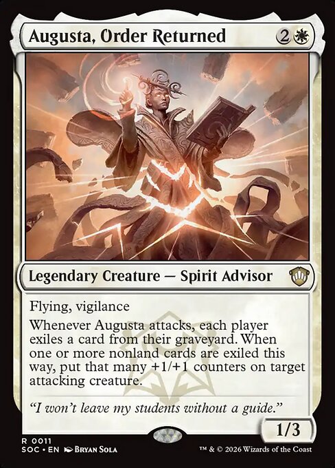 Augusta, Order Returned - Secrets of Strixhaven Commander #11