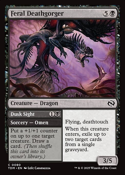 Feral Deathgorger - Tarkir: Dragonstorm:  - 80 - Near Mint Foil