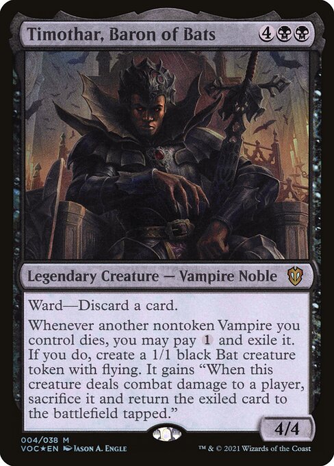 Timothar, Baron of Bats - Crimson Vow Commander #4