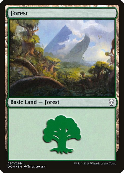 Forest (267) - Dominaria #267
