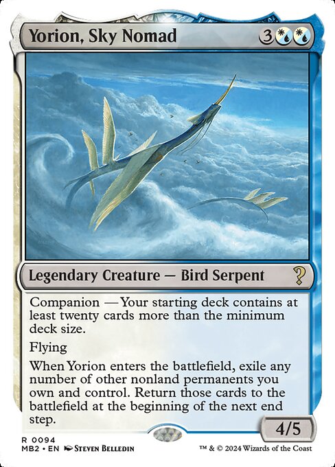 Yorion, Sky Nomad (White Border) - Mystery Booster 2 #94