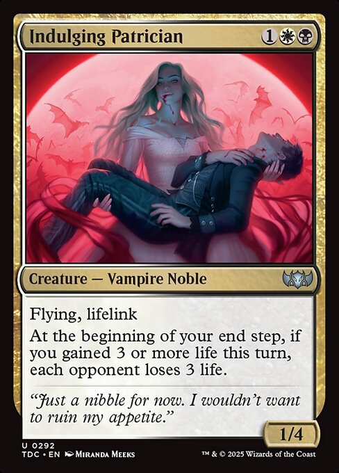 Indulging Patrician - Tarkir: Dragonstorm Commander #292