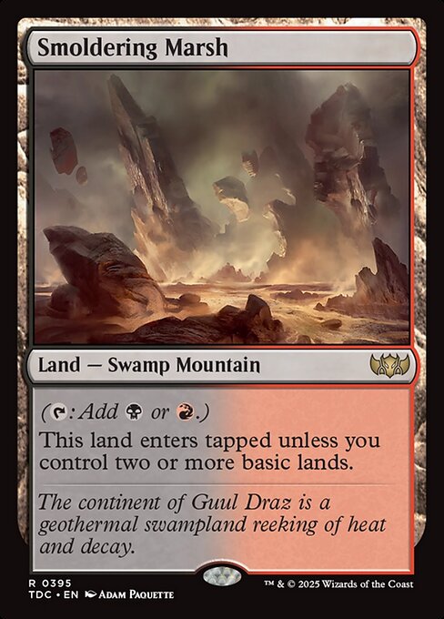 Smoldering Marsh - Tarkir: Dragonstorm Commander #395