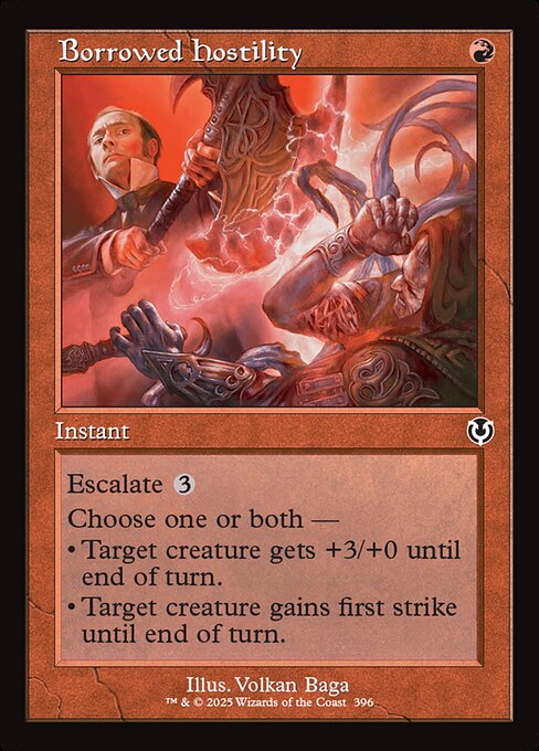 Borrowed Hostility (Retro Frame) - Innistrad Remastered #396