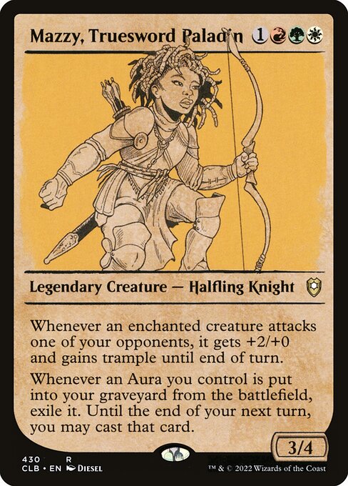 Mazzy, Truesword Paladin (Showcase) - Commander Legends: Battle for Baldur's Gate #430