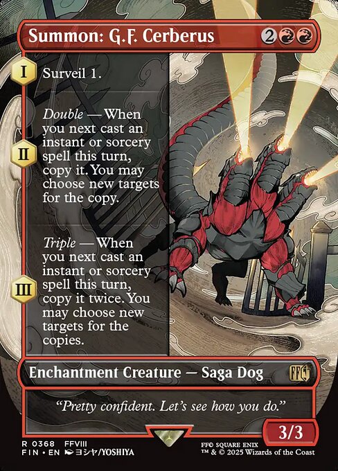 Summon: G.F. Cerberus (Borderless) - Final Fantasy #368