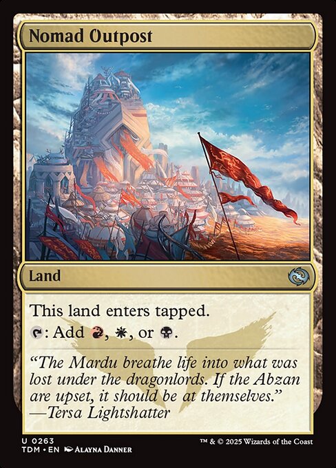 Nomad Outpost - Tarkir: Dragonstorm #263