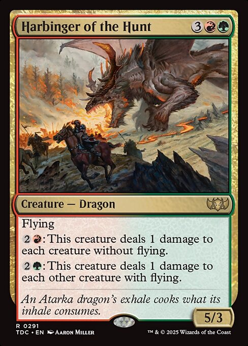 Harbinger of the Hunt - Commander: Tarkir: Dragonstorm:  - 291 - Near Mint