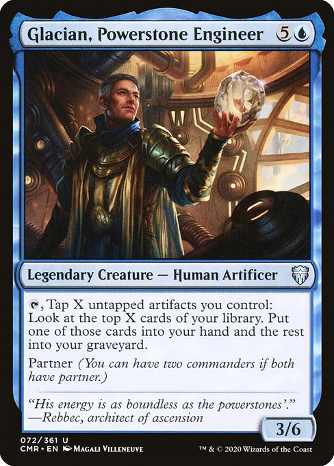 Glacian, Powerstone Engineer - Commander Legends #72