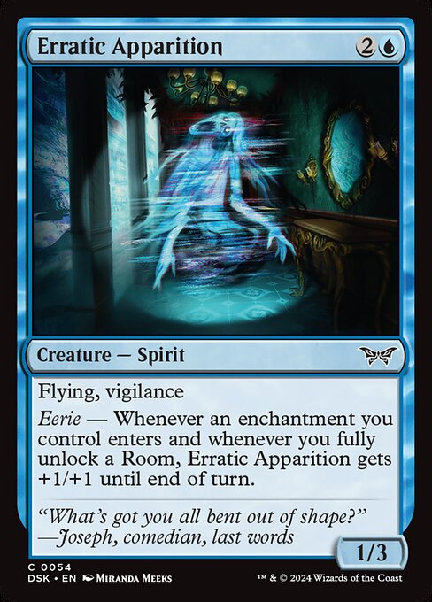 Erratic Apparition - Duskmourn: House of Horror #54