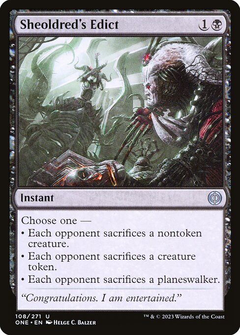 Sheoldred's Edict - Phyrexia: All Will Be One #108