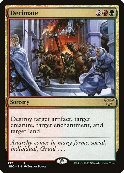 Decimate - Neon Dynasty Commander #137