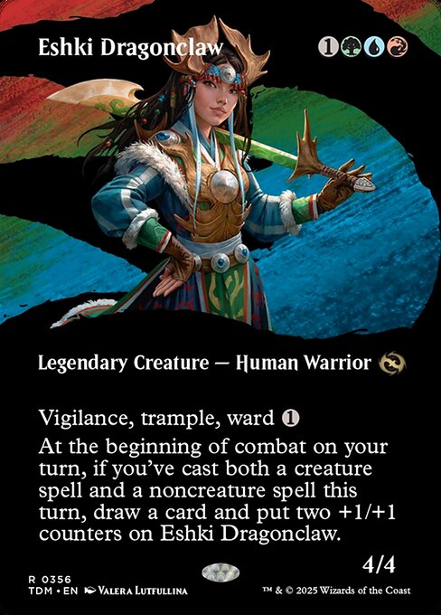Eshki Dragonclaw (Borderless) - Tarkir: Dragonstorm:  - 356 - Near Mint Foil