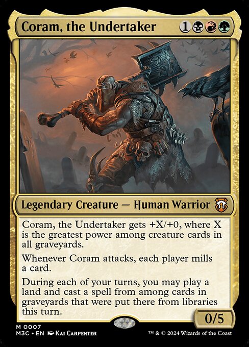Coram, the Undertaker - Modern Horizons 3 Commander #7