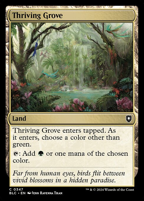 Thriving Grove - Bloomburrow Commander #347