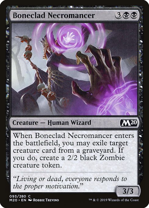 Boneclad Necromancer - Core Set 2020 #93