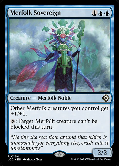 Merfolk Sovereign - The Lost Caverns of Ixalan Commander #164