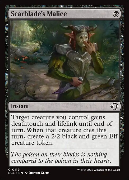 Scarblade's Malice - Lorwyn Eclipsed #119