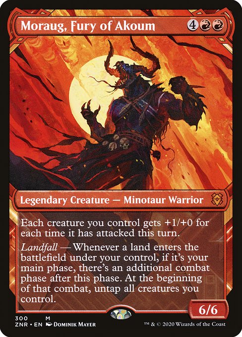 Moraug, Fury of Akoum (Showcase) - Zendikar Rising #300