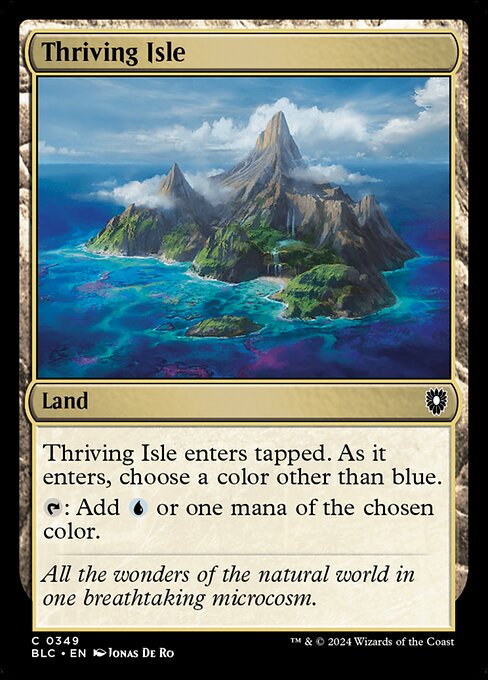 Thriving Isle - Bloomburrow Commander #349