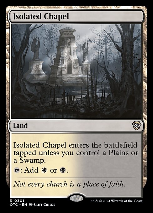 Isolated Chapel - Outlaws of Thunder Junction Commander #301