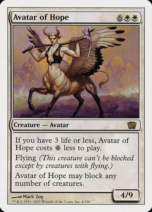 Avatar of Hope - 8th Edition:  - 4 - Moderately Played