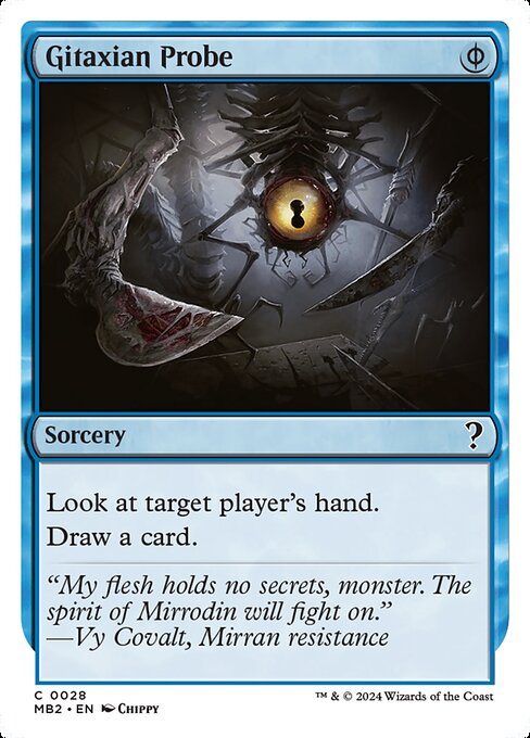 Gitaxian Probe (White Border) - Mystery Booster 2 #28