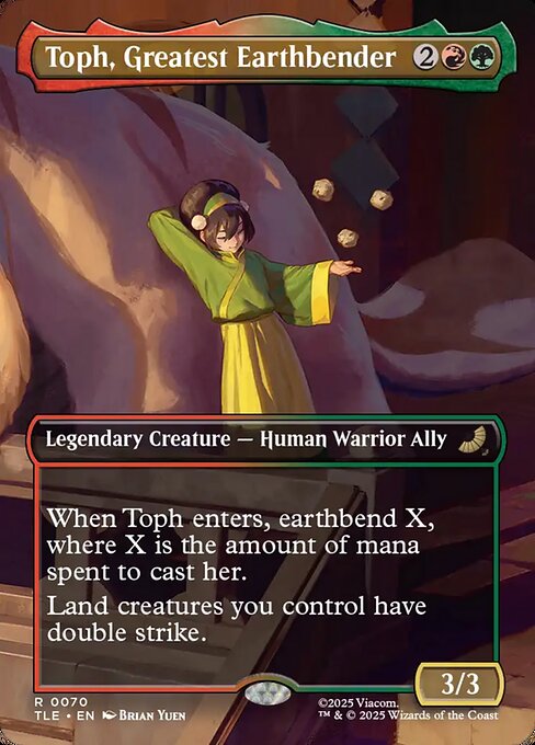 Toph, Greatest Earthbender (Borderless) - Avatar: The Last Airbender Eternal #70