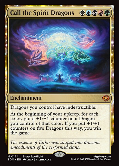 Call the Spirit Dragons - Tarkir: Dragonstorm #174