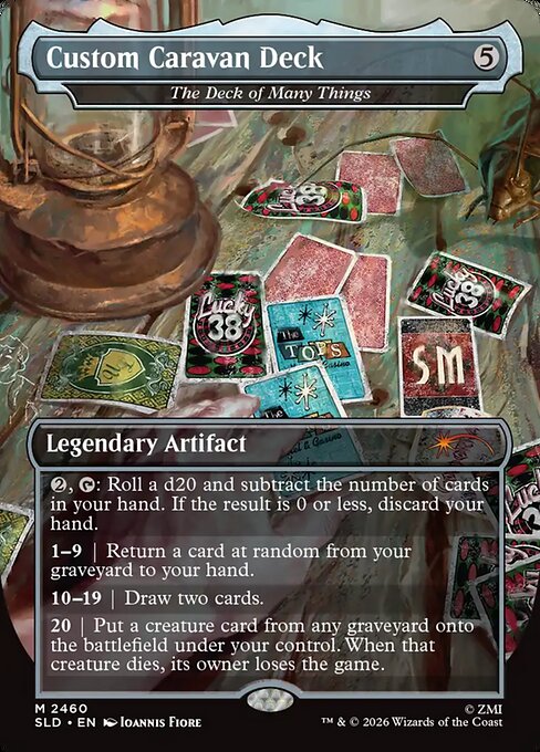Custom Caravan Deck - The Deck of Many Things - Secret Lair Drop #2460