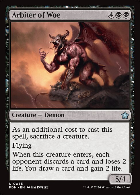 Arbiter of Woe - Foundations:  - 55 - Near Mint