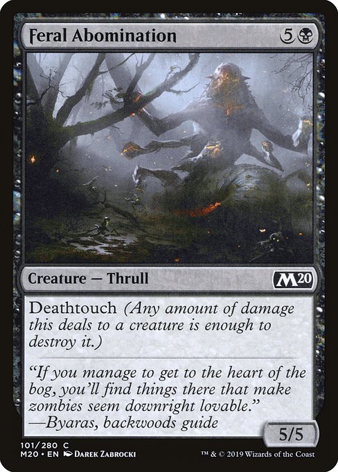 Feral Abomination - Core Set 2020 #101