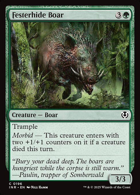 Festerhide Boar - Innistrad Remastered #196