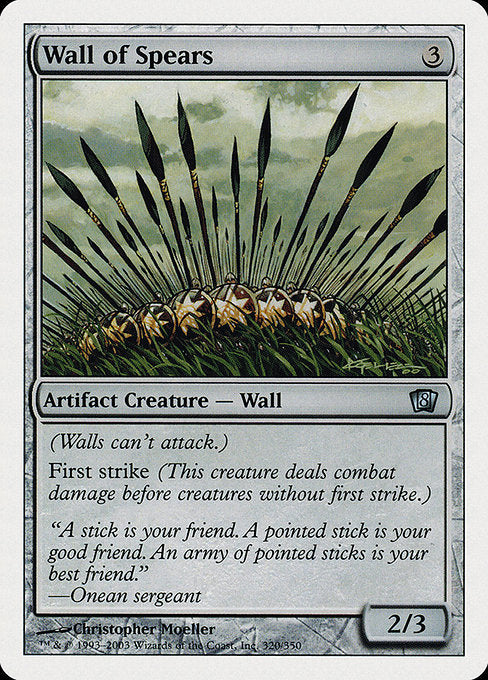 Wall of Spears - Eighth Edition #320