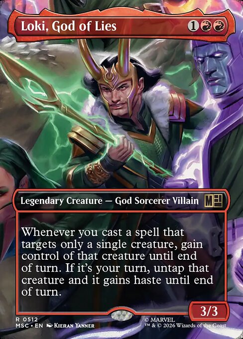 Loki, God of Lies (Borderless) - Marvel Super Heroes Commander #512