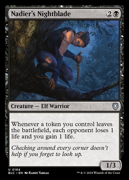 Nadier's Nightblade - Bloomburrow Commander #184