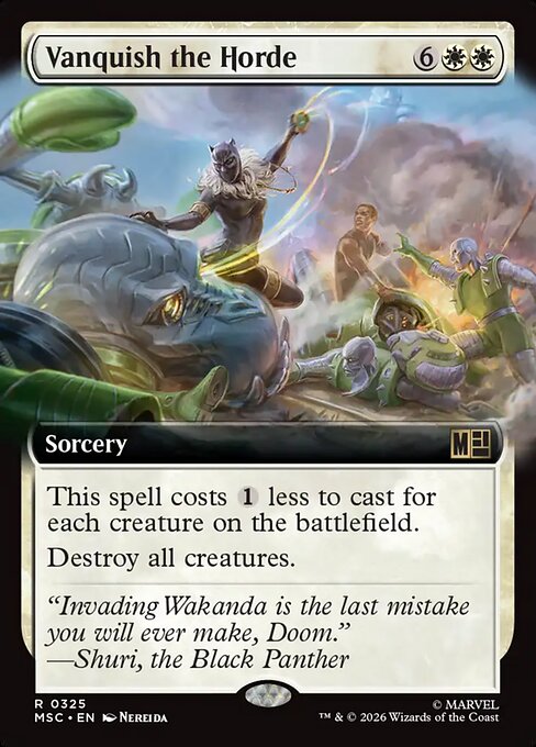 Vanquish the Horde (Extended Art) - Marvel Super Heroes Commander #325