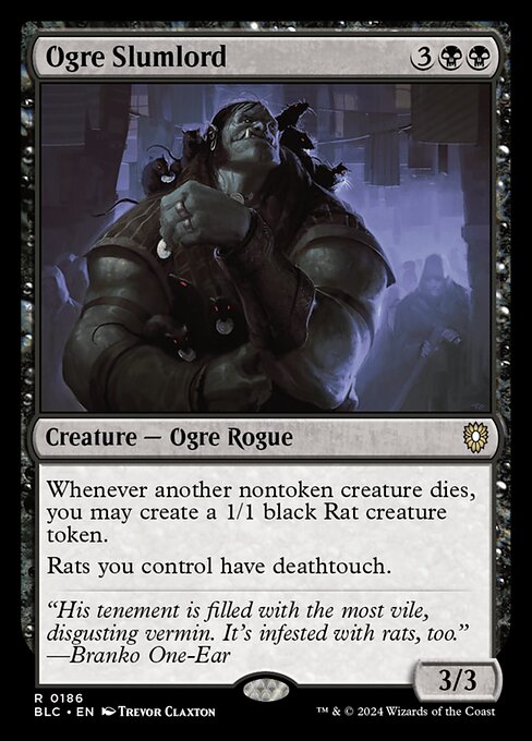 Ogre Slumlord - Bloomburrow Commander #186