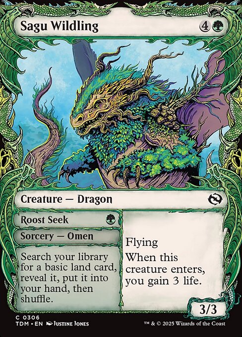 Sagu Wildling (Showcase) - Tarkir: Dragonstorm:  - 306 - Near Mint